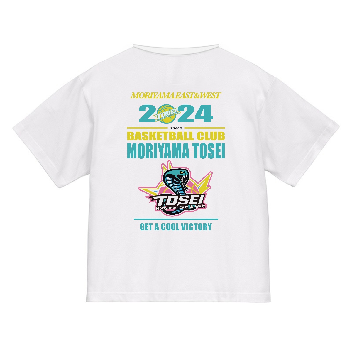 14:MORIYAMA TOSEI 2024 Tシャツ（YELLOW）  背面