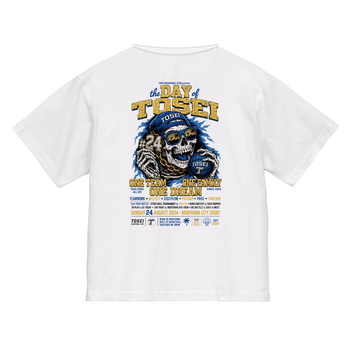 10:the DAY of TOSEI Tシャツ（ビビッド）  背面